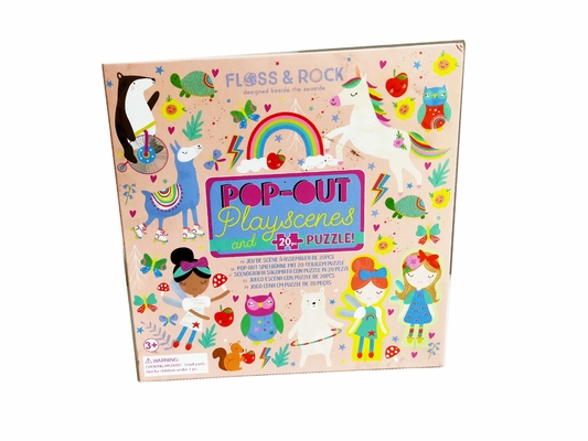 Het reuze20pcs-Document Raadsel van de de Feevloer van de Puzzel Pop uit Regenboog