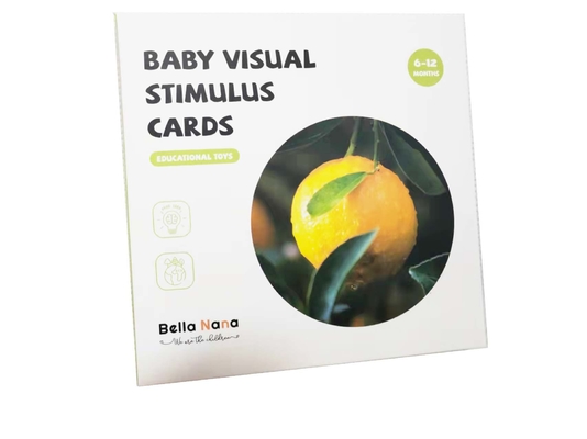 Van de Stimulatiekaarten van de Cutomizedbaby Pasgeboren Visuele de Dierenplanten Flashcards 6-12 Maanden