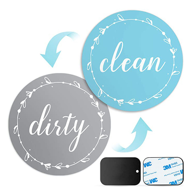 ROHS 3 Duim Kleine Ronde Afwasmachine Clean Sign Magnets Opnieuw te gebruiken voor Ijskast