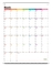 Verticale Whiteboard-Kalender voor Maandelijkse Ontwerper van de Koelkast de Magnetische Koelkast
