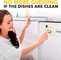 De Giften van de de Indicator2*2 Duim van Clean Dirty Sign van de magneetafwasmachine voor Mamma