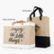Grote Gedrukte Tote Jute Bags Customized Hessian-Zakken voor Terugkeergiften