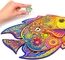 Eco Vriendschappelijke Magische Dierlijke Houten Puzzels het Glanzen Vissen