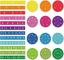 De magnetische Fracties van de Tegelcirkel plaatsen 156 Stukken 12 het Tellen en de Wiskundespeelgoed van de Kleurencodage